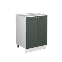 KÜCHENUNTERSCHRANK Fame-Line Grün-Gold Landhaus 60 cm ohne AP - Weiß/Grün, Holzwerkstoff (60/82/51.6cm) - Vicco