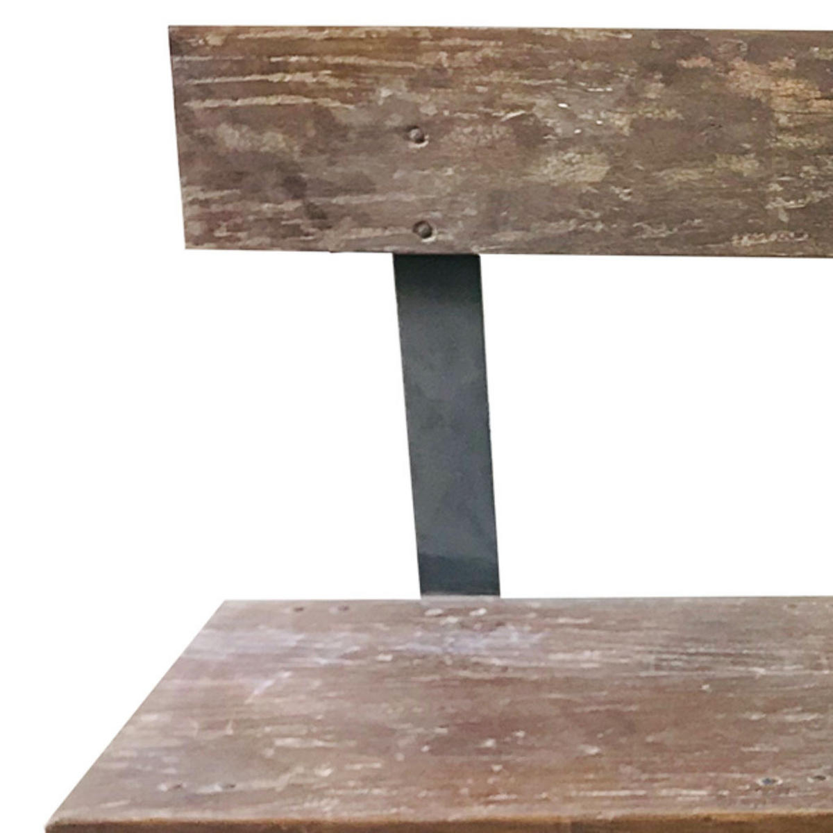 BANK aus Metall und Holz, braun, 142x44x98cm - Multicolor, Holz (142/98/44cm) - Wanderlust