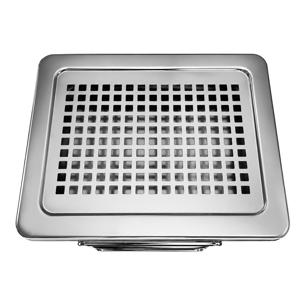 ASKFAT Silver rostfritt stål med papperskorg - Silverfärgad, Metall/Plast (30cm) - Relaxdays