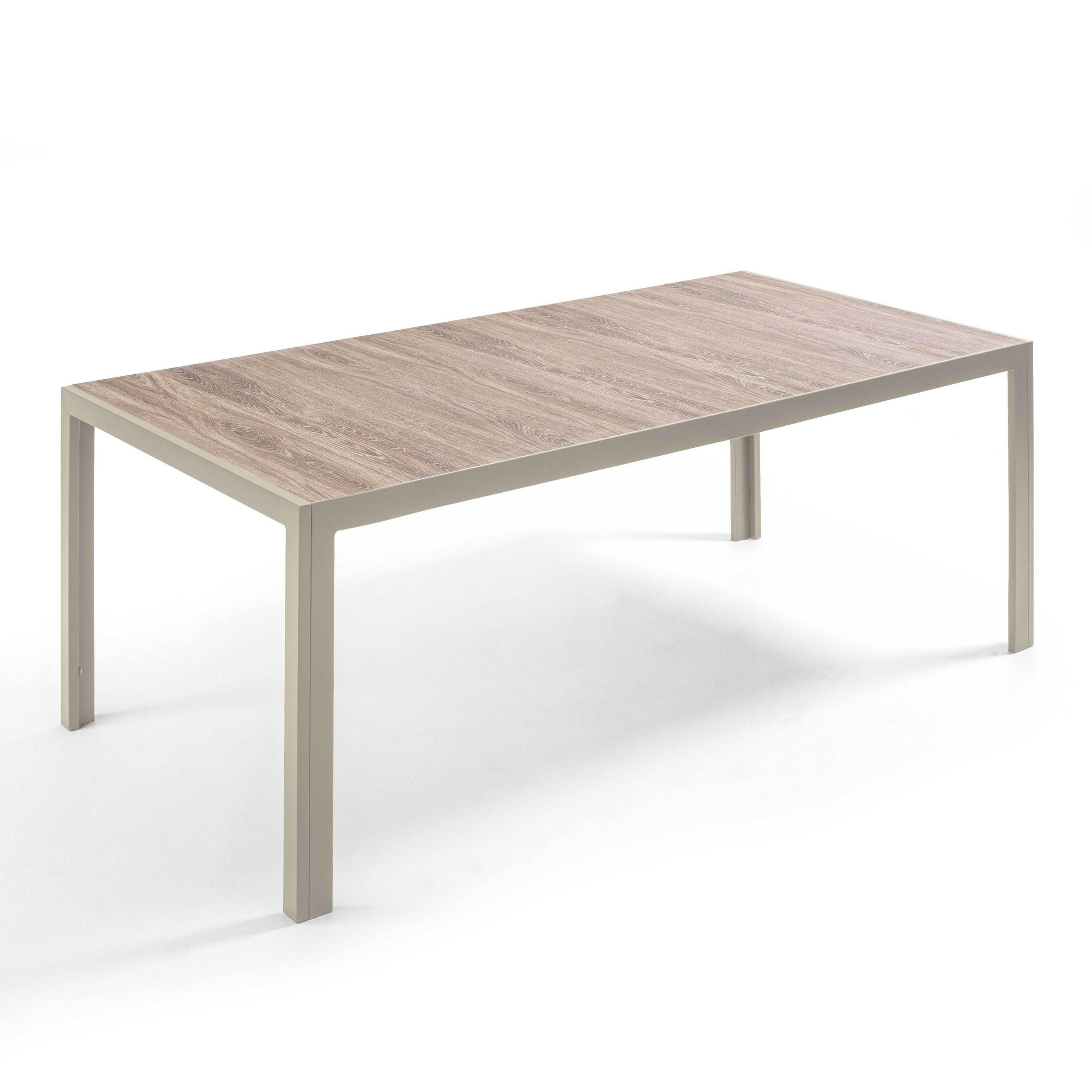 Oviala Gartentisch, Beige 100x75x206 cm