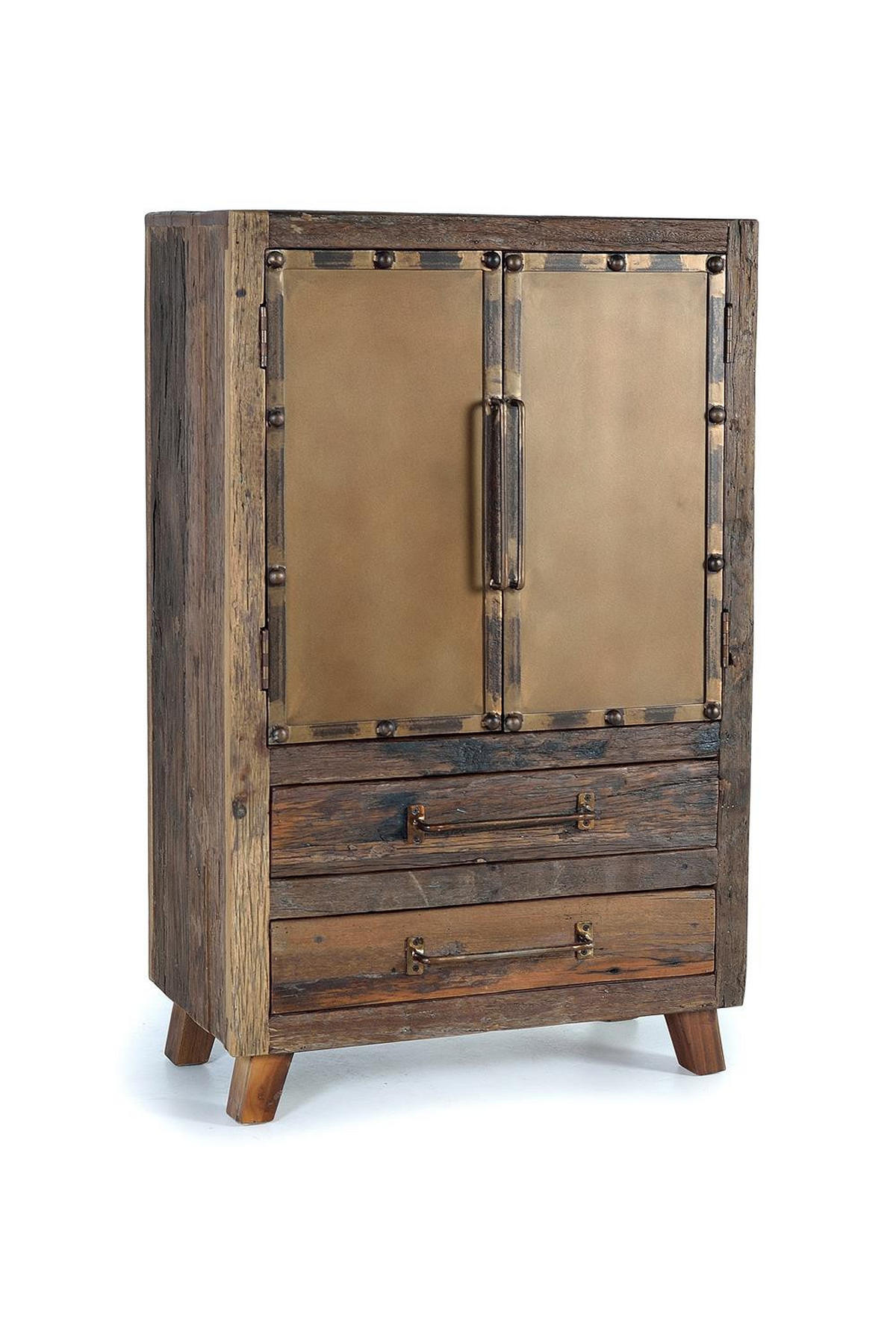 SIDEBOARD aus recyceltem Holz und Metall - Braun, Holz (40/120/75cm) - Giner y Colomer