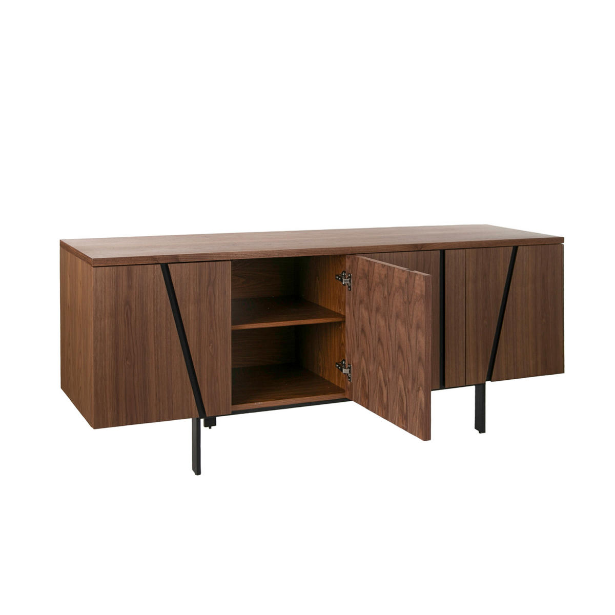SIDEBOARD Walnuss 191/50/74 cm - Walnussfarben, Holz (191/74/50cm) - ANGEL CERDA