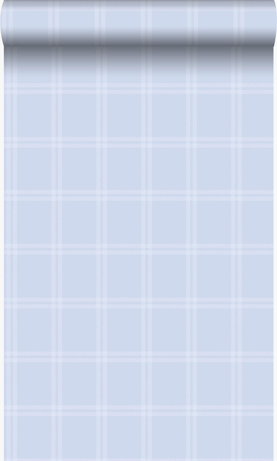 TAPETE Karomuster 53 cm x 10.05 m - Blau, Papier (53/0.1cm) - Origin Wallcoverings