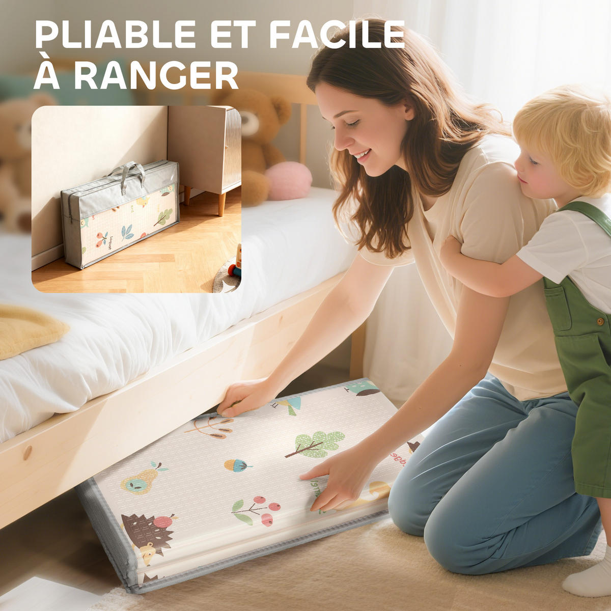 SPIELMATTE DE-18923 faltbar, 180x150 cm Multicolor - Multicolor, Kunststoff (150/180cm) - ComfortXL
