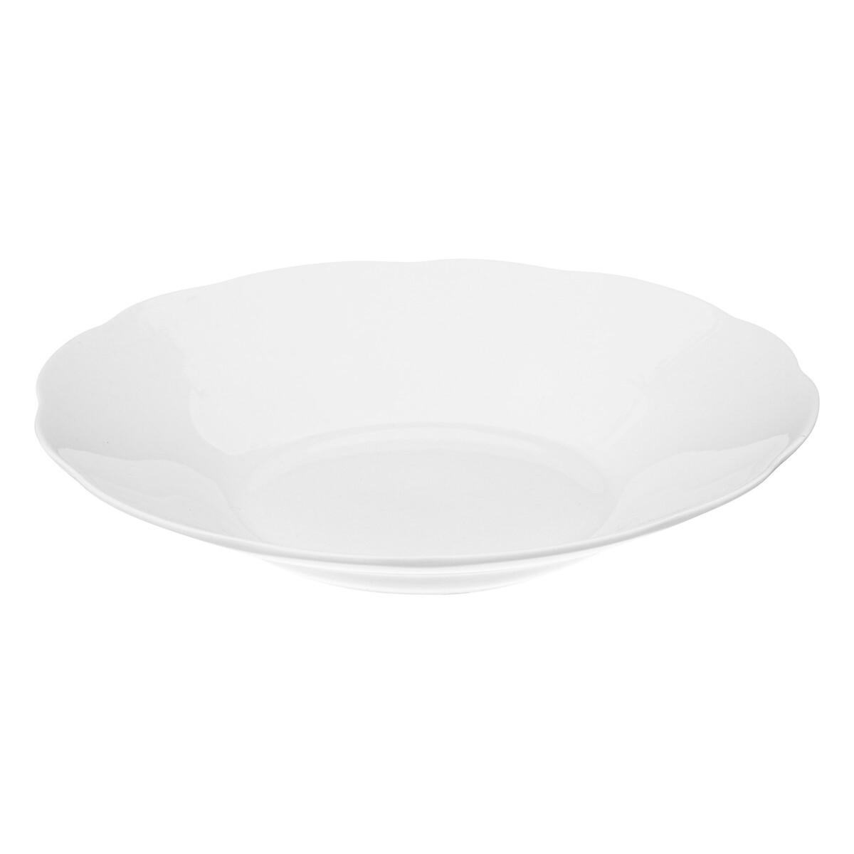 SALATSCHÜSSEL Alma Weiß 22,7/22,7/6,5 cm - Weiß, Keramik (22.7cm) - Secret de Gourmet