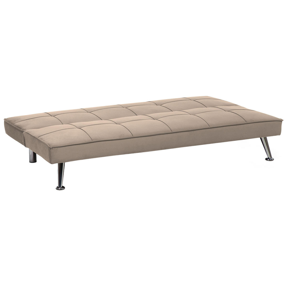 3-SITZER-SCHLAFSOFA Polyester Beige Hasle - Beige, Textil (168/75/88cm) - Beliani