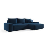 ECKSOFA Walken Mit Schlaffunktion - Blau, Holzwerkstoff/Textil (280/185cm) - Fun Möbel