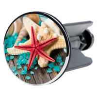 WASCHBECKENSTÖPSEL Bath Salts - Türkis, Kunststoff/Metall (4/7/7cm) - Sanilo