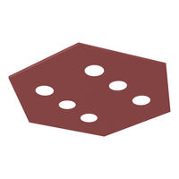 DECKENLEUCHTE - Rot, Metall (70/80/4cm) - Lumicom