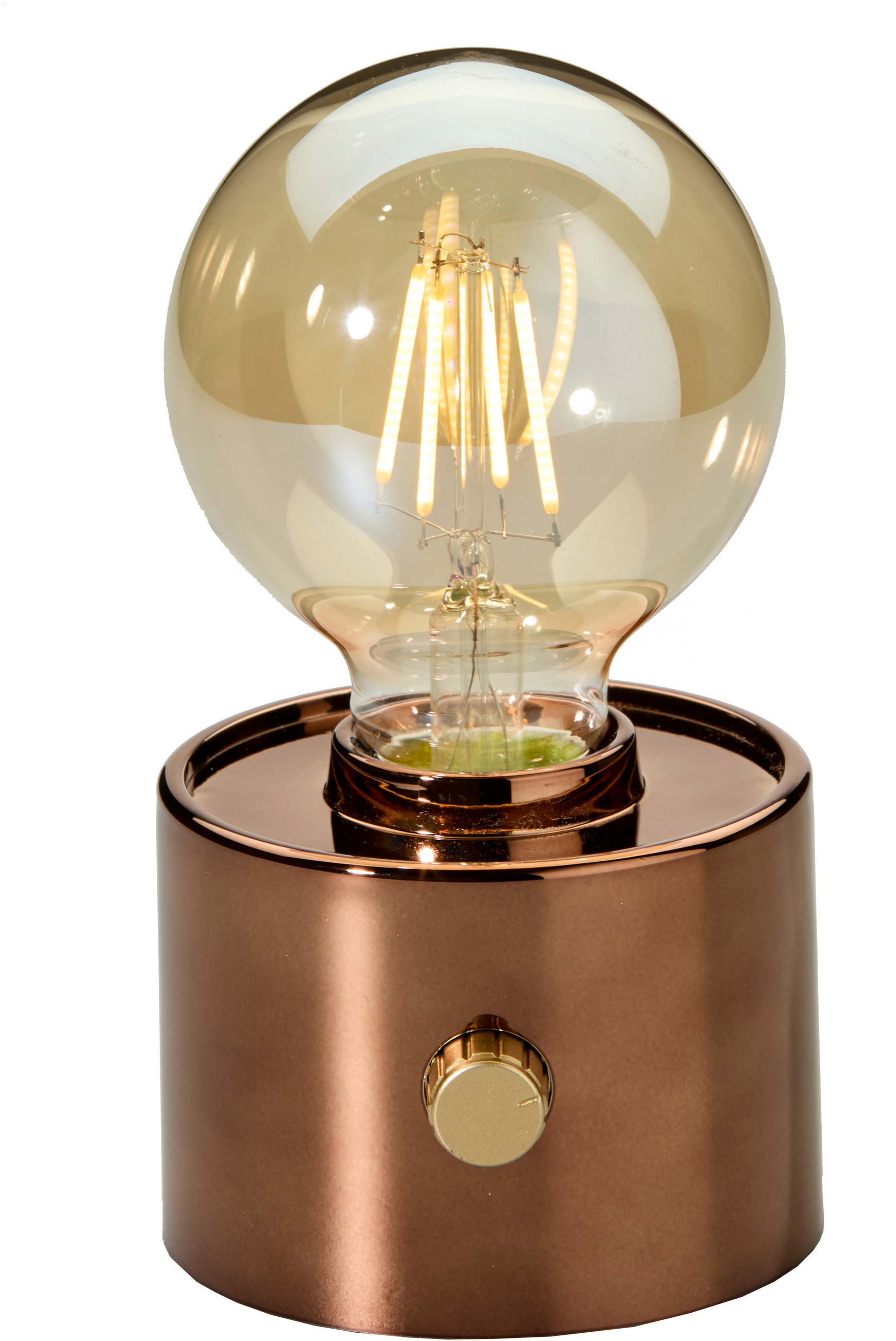LED-TISCHLAMPE Vintage Edison dimmbar 10x9x16cm Bronze - Bronzefarben, Kunststoff (10/8.7/16cm) - Northpoint