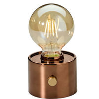 LED-TISCHLAMPE Vintage Edison dimmbar 10x9x16cm Bronze - Bronzefarben, Kunststoff (10/8.7/16cm) - Northpoint