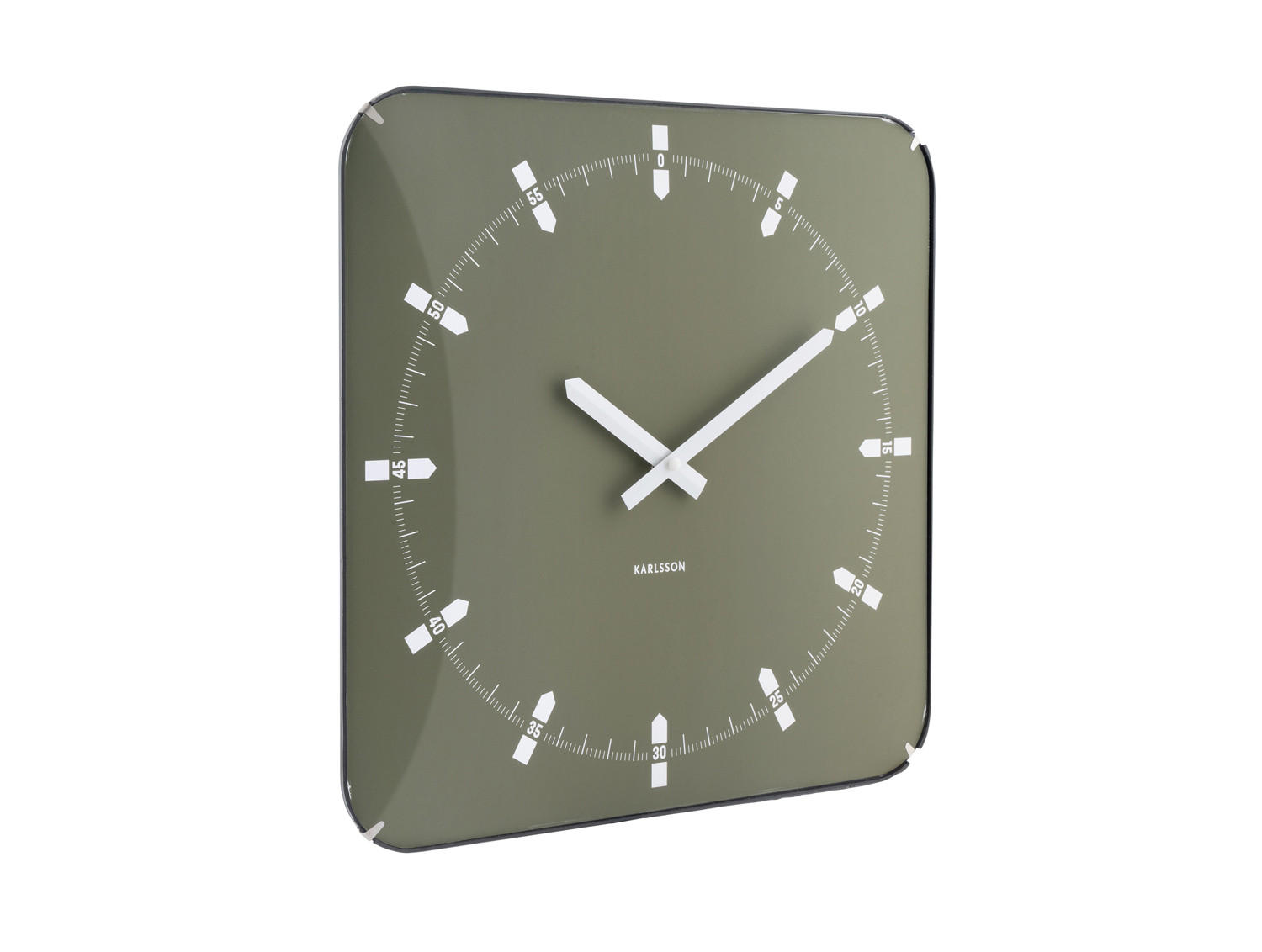 WANDUHR Sucinto Dome Grün 4.5/35/35 cm - Grün, Kunststoff (35/35/4.5cm) - Karlsson