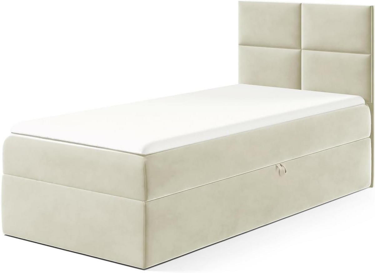 KINDERBETT MINO 3 - Creme, Holzwerkstoff (84/208cm) - Meblini