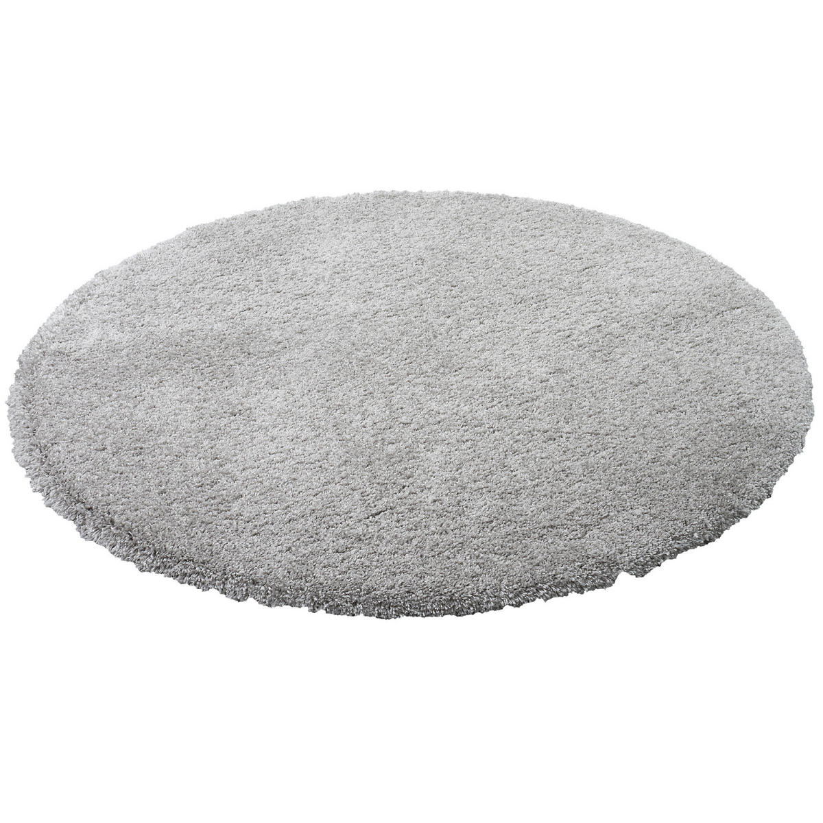 LUXUS HOCHFLOR SHAGGY TEPPICH DREAM RUND - Grau, Textil (200/200cm) - Snapstyle