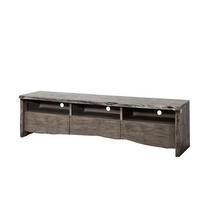 TV-BOARD Akazie 191x45x50 grau lackiert PURE ACACIA #404 - Grau, Holz (191/50/45cm) - Massivmoebel24