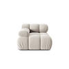 MODUL links Bellis aus Samt leichtes beige - Creme, Textil (94/70/94cm) - Micadoni