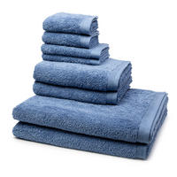 FROTTIERSET Superwuschel 8-teilig - Blau, Textil (50/100cm) - MÖVE