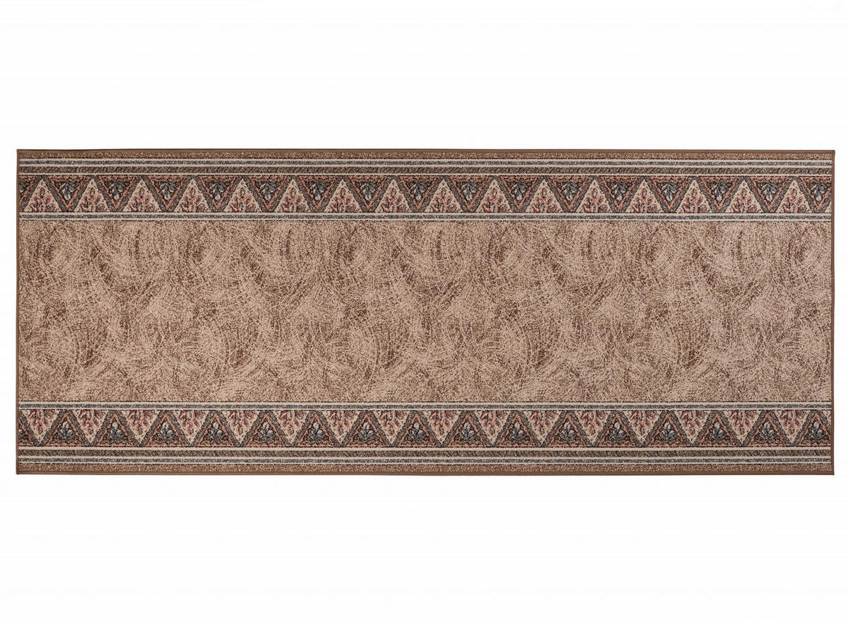 TEPPICHLÄUFER Anti-Rutsch Braun rutschfest Gummiunterlage 67/300 cm - Braun, Textil (67/300cm) - Tapiso