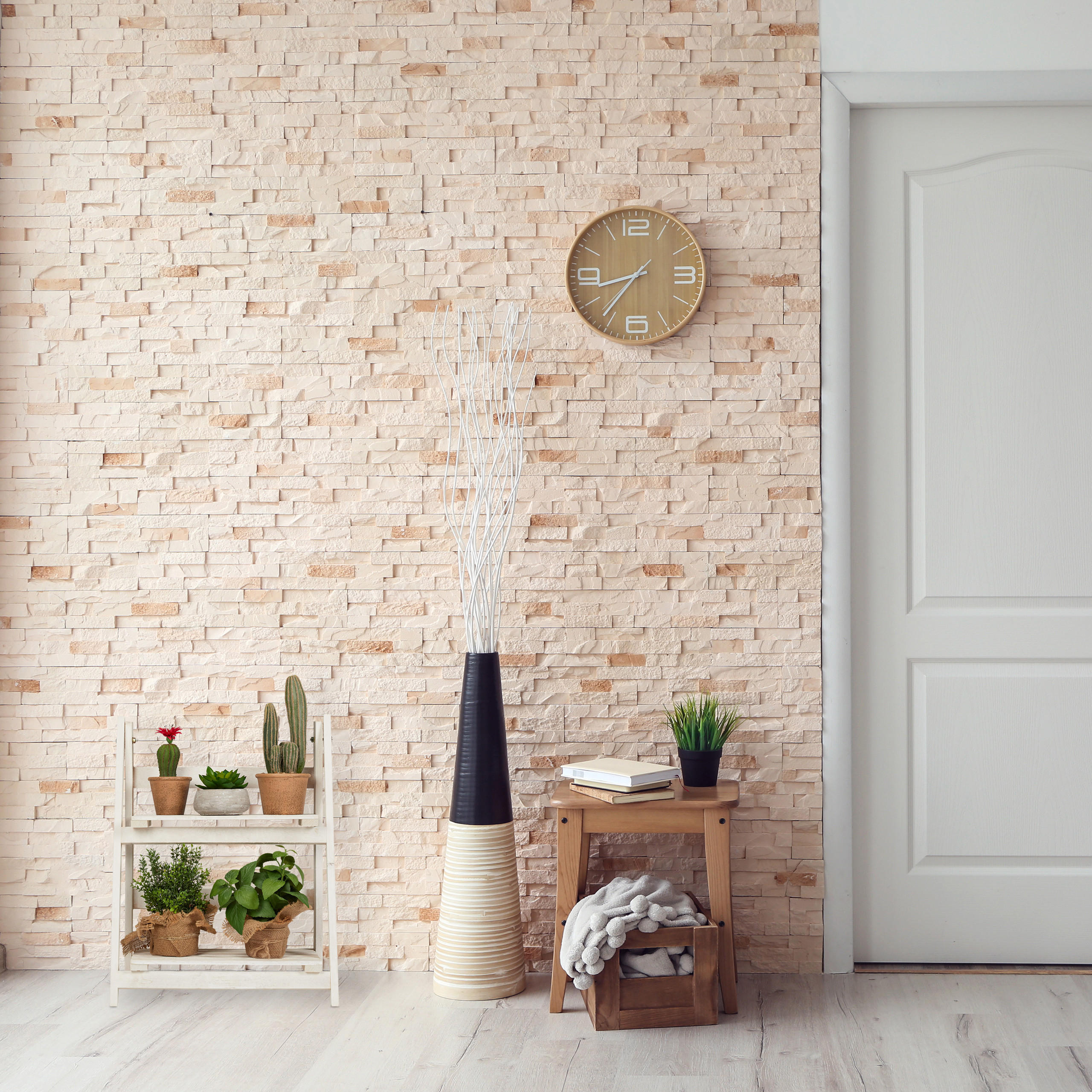 Thumbnail - Relaxdays Blumentreppe, Weiß, Holz, 41x51x25 cm, Wohnzimmer, Wohnzimmertische, Blumenständer