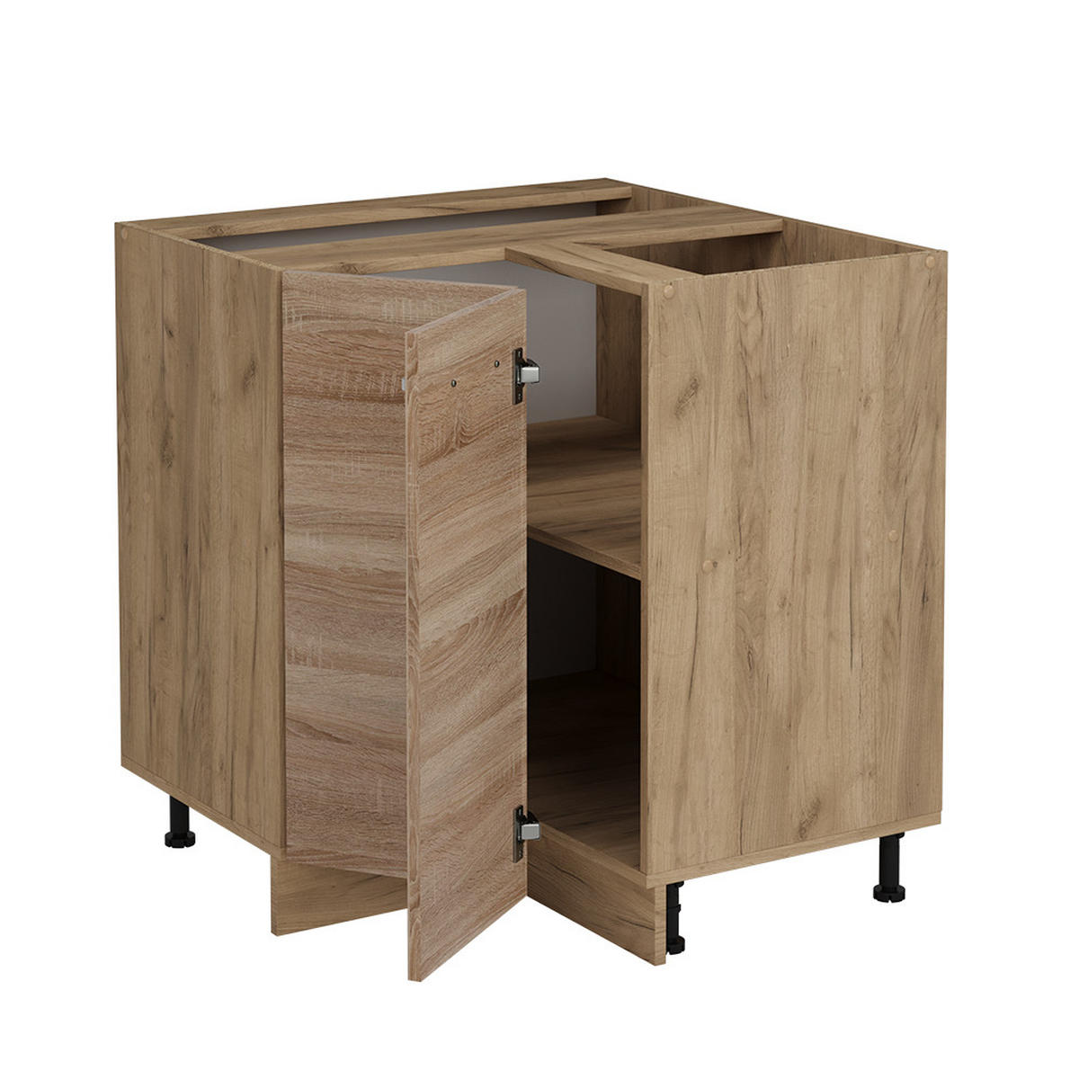 ECKUNTERSCHRANK R-Line Sonoma 75.6 cm , AP Anthrazit - Honigeiche/Sonoma Eiche, Holzwerkstoff (75.6/81.6/60cm) - Vicco