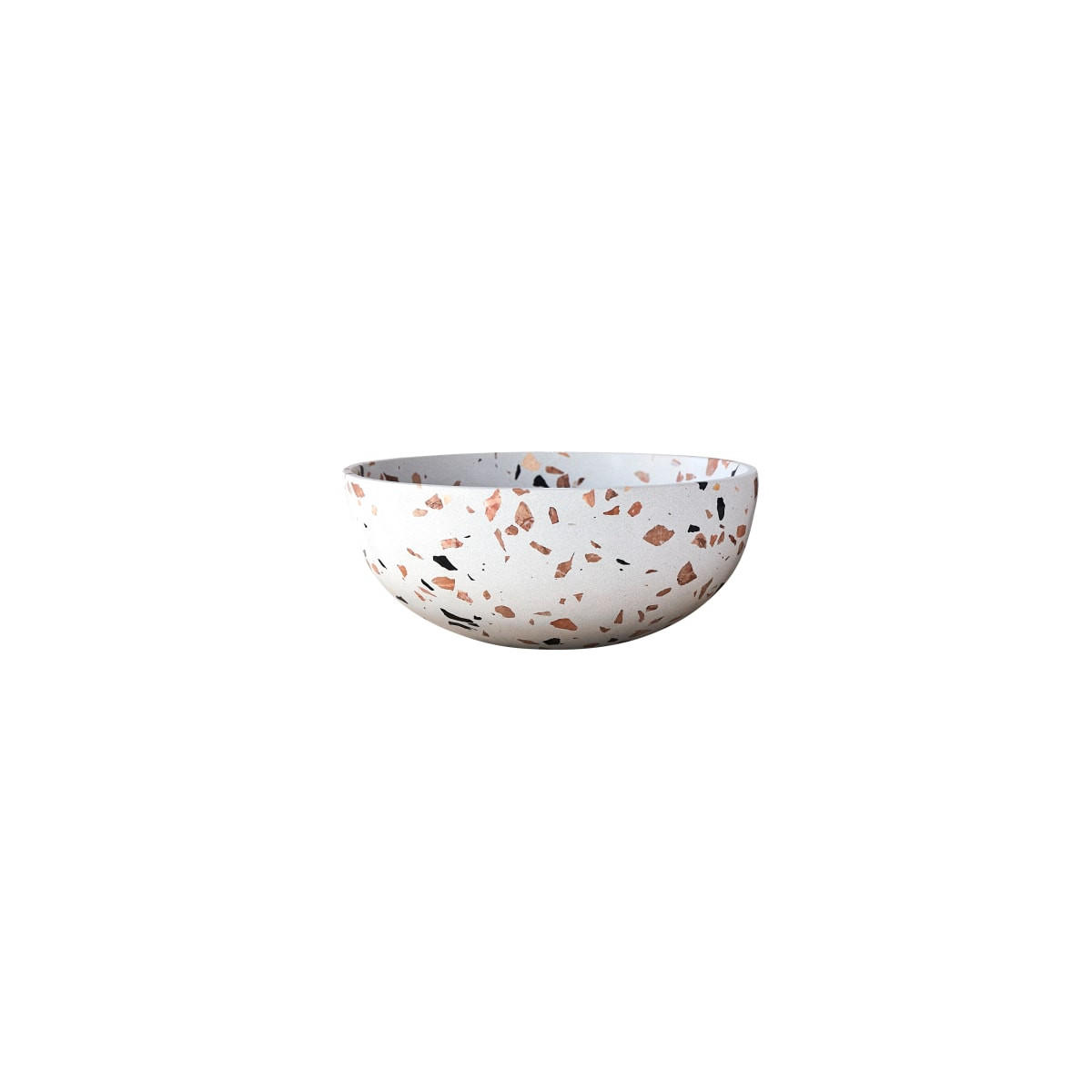 WASCHBECKEN Elea Braun aus Premium-Terrazzo - Braun, Stein (32/13/32cm) - Tikamoon