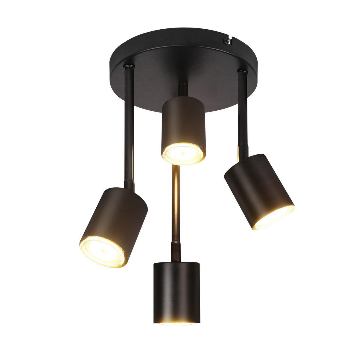 DECKENLEUCHTE Fioralyn 20/20/34 cm - Schwarz, Metall (20/20/34cm) - ZMH