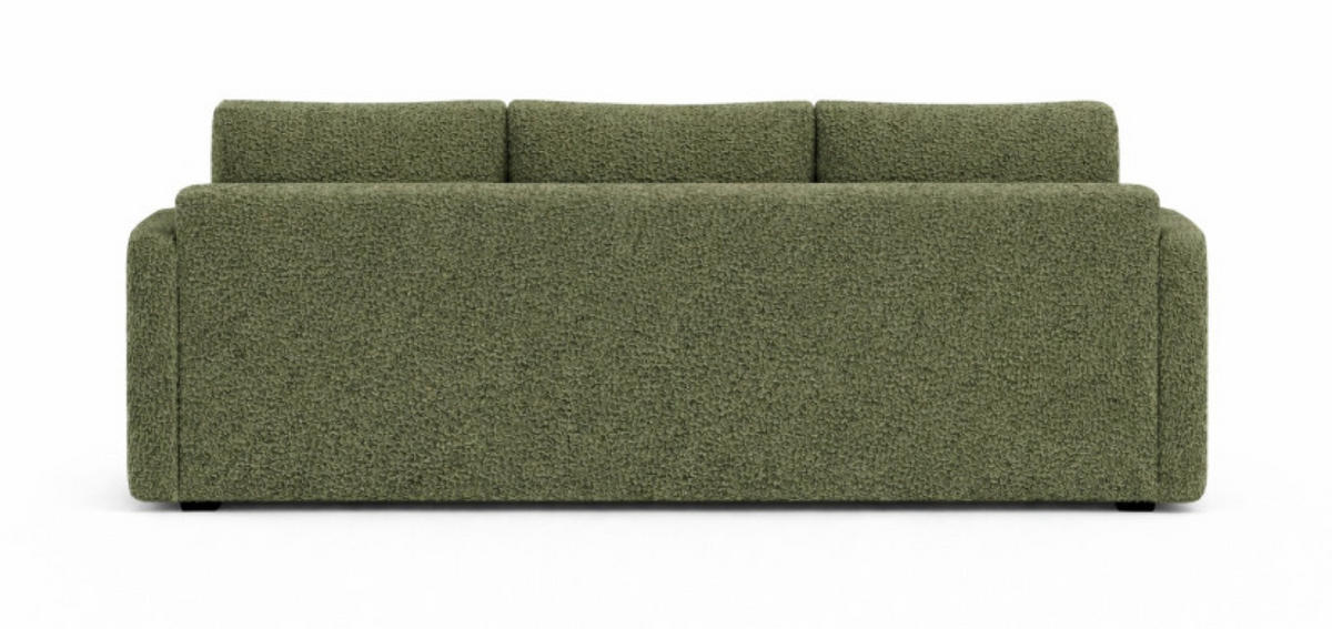 SOFA Grün SISI Mit Schlaffunktion Boucle - Grün, Textil (207/90/87cm) - Sepro Meble
