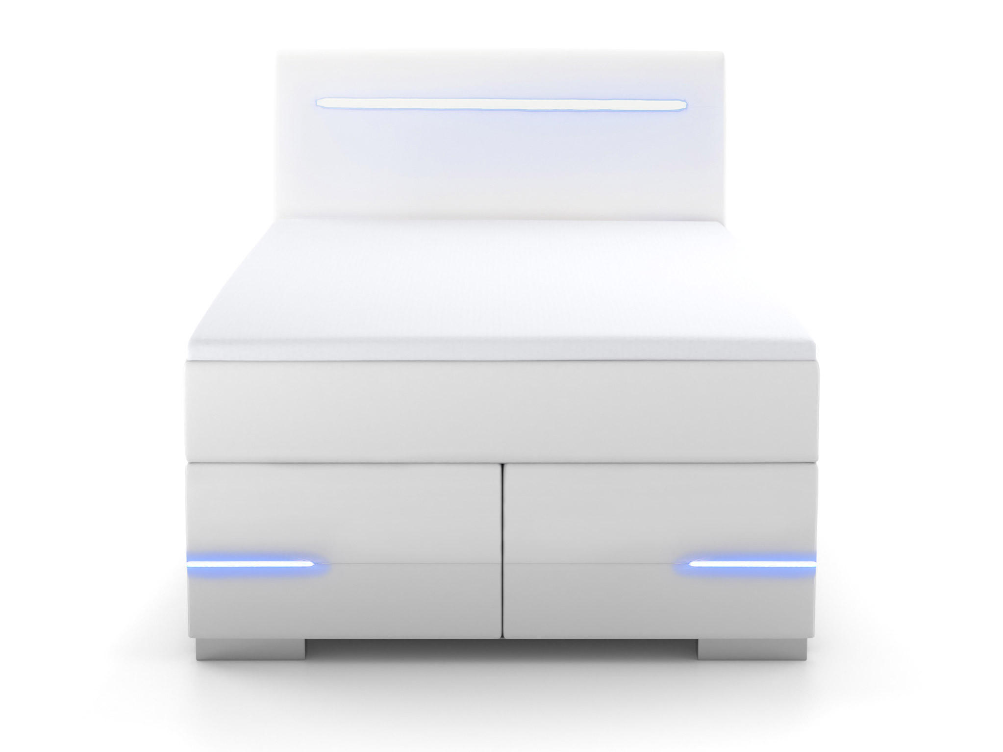 BOXBETT Lennox Weiß 140/200 cm - Weiß, Textil (140/200cm) - wonello