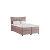 BOXBETT Nevada 140 x 200 cm Doppelbett mit hochwertiger Bonell-Matratze und Topper - rosa - Rosa, Holz (140/200cm) - Homesy
