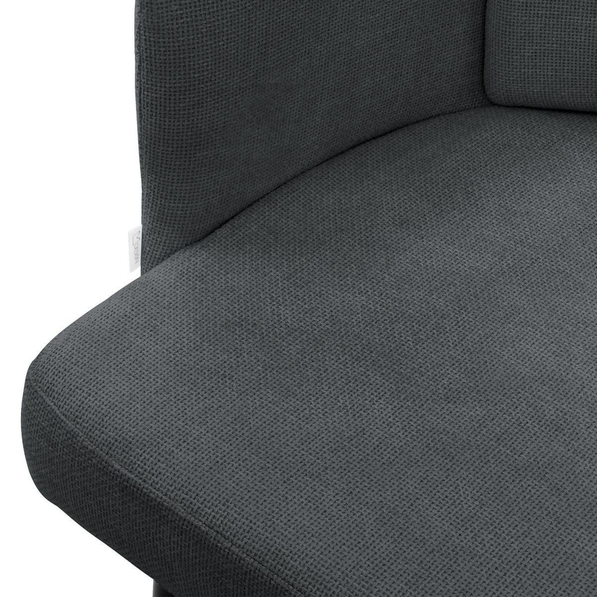 ESSZIMMERSTUHL Anthrazit mit Stoffbezug - Anthrazit/Schwarz, Textil/Metall (59/86/59cm) - ML-DESIGN