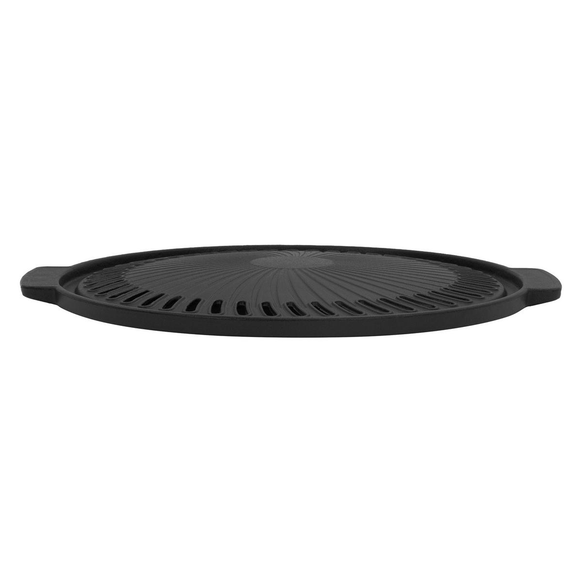 GRILLPLATTE - Schwarz, Metall (36/32cm) - BBQ Boss