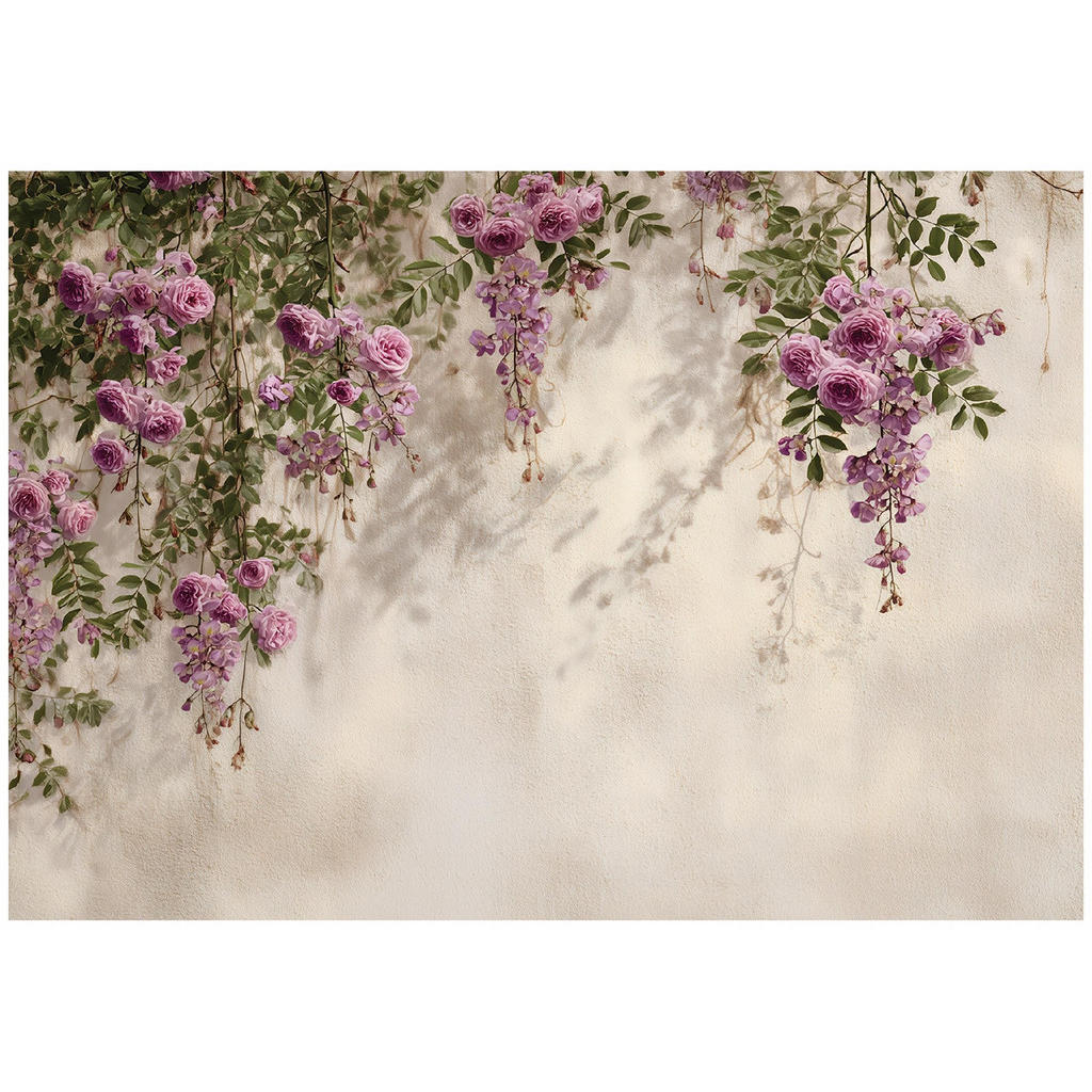 Wallarena FOTOTAPETA Květiny Závěsné Fialové 150x105 cm