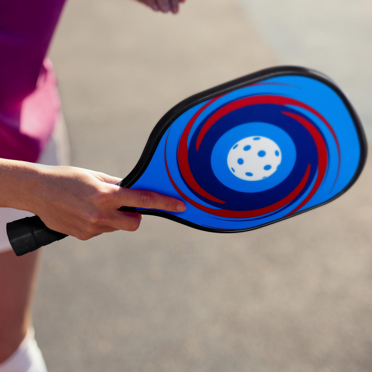 13-TLG.PICKLEBALL Set - Multicolor, Holz/Kunststoff (19.5/3.5cm) - Relaxdays