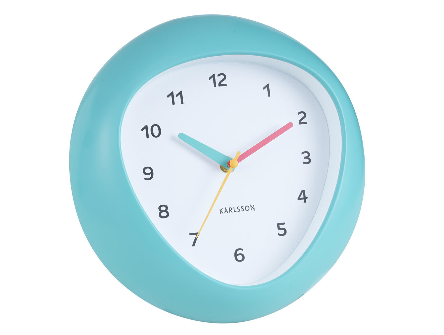 WANDUHR Funky Vibes Ø25,5 cm - Blau, Kunststoff (25/4.4/25cm) - Karlsson
