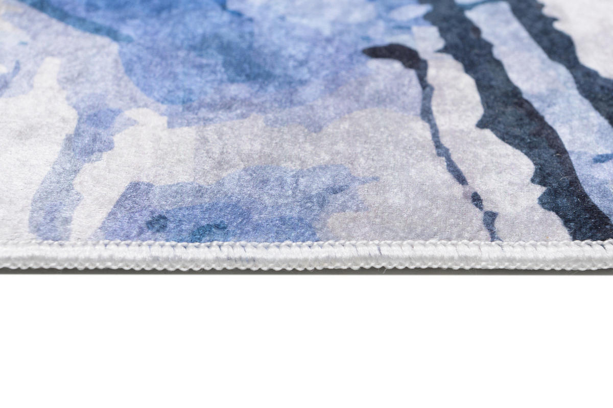 TEPPICH TOSCANA Hellblau 80/150 cm - Hellblau, Textil (80/150cm) - Tapiso