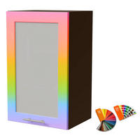 KÜCHENHÄNGESCHRANK Brerra W2S/45 Lava / RAL Wunschfarbe K5/K7 45 / 32,5 / 72cm - Dunkelgrau/Multicolor, Holz/Holzwerkstoff (45/72/32.5cm) - Feldmann-Wohnen