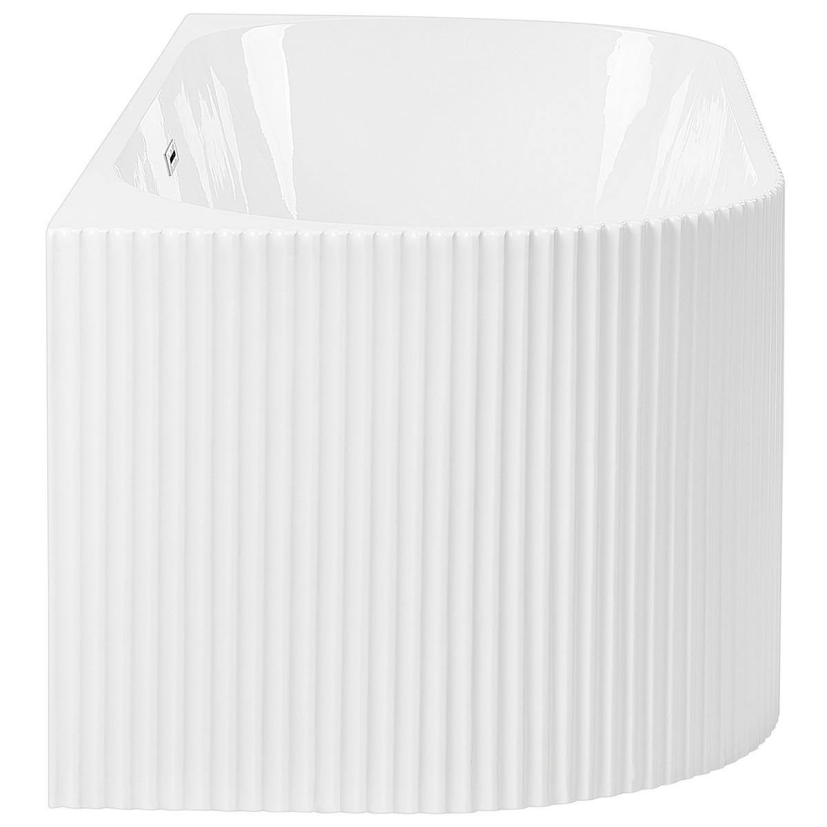BADEWANNE 73x167x59 cm weiß Gocta - Weiß, Kunststoff (73/59/167cm) - Beliani