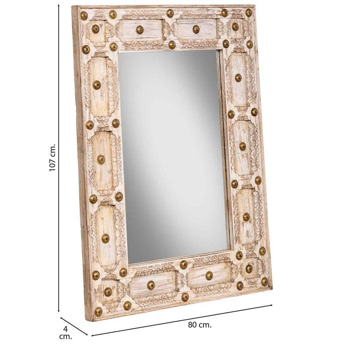 SPIEGEL aus Holz, braun, 80x4x107cm - Braun, Holz (80/107/4cm) - Wanderlust