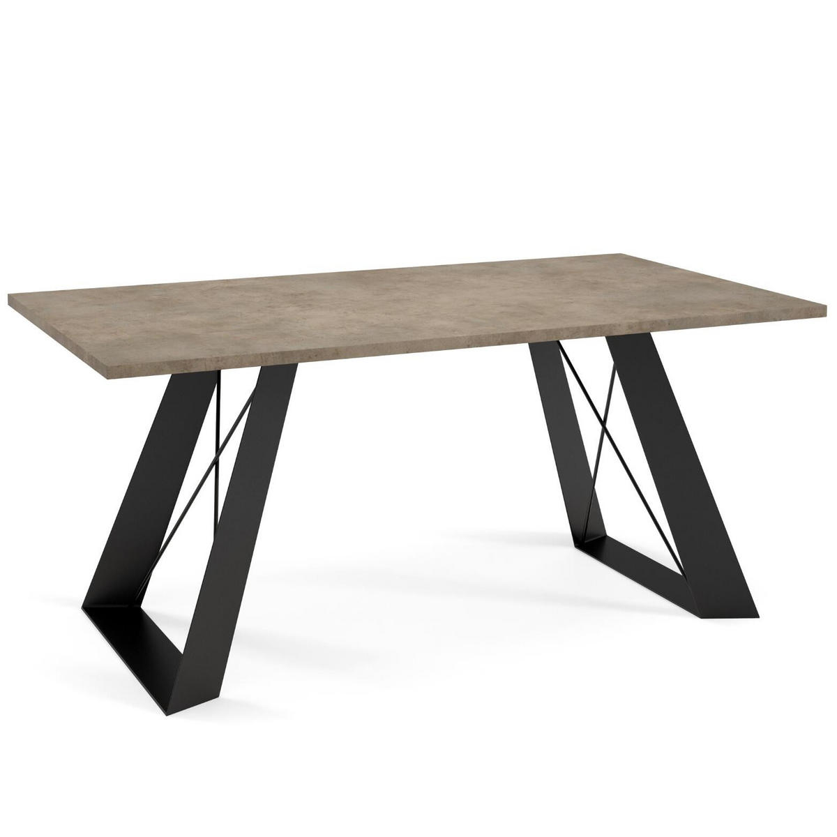 COUCHTISCH SATIS Grau, Schwarz 60x120x50 cm - Schwarz/Grau, Holzwerkstoff (120/60/50cm) - FURNLUX