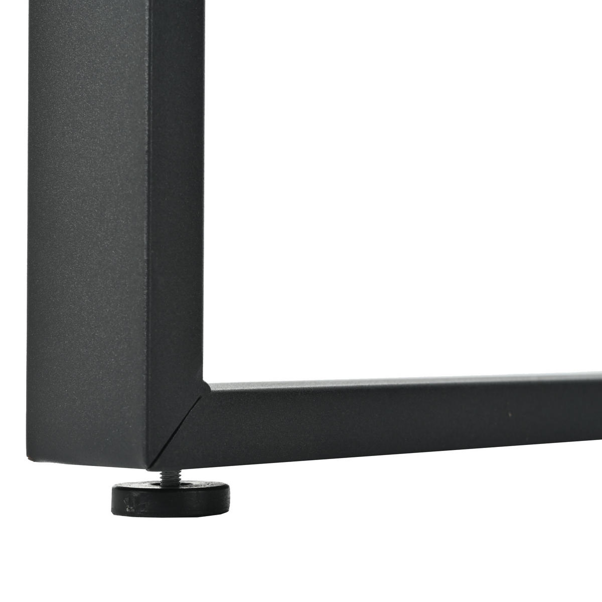 ESSTISCH mit MDF-Tischplatte in Marmoroptik und stabilem Metallgestell, belastbar bis 60 kg, weiß - Weiß, Holzwerkstoff (180/80/75cm) - Luhomfu