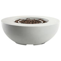 FEUERSTELLE Grau Surtsey - Grau, Stein (108/40/108cm) - Beliani