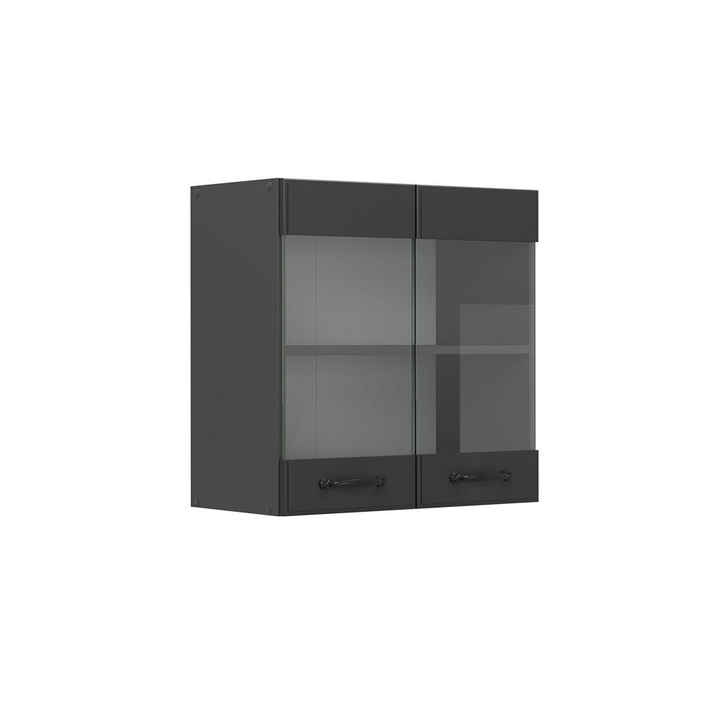 KÖKSGLASSKÅP R-Line Antracit hus på landet 60 cm Antracit, Antracit 60/60/31 cm
