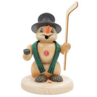 RAUCHFIGUR Scheemann Natur Eishockey 13 cm - Multicolor, Holz (10/13/0.1cm)