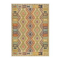 FLACHGEWEBETEPPICH Mehrfarbig Serak 140/200 cm - Multicolor, Kunststoff/Textil (140/200cm) - Atticgo