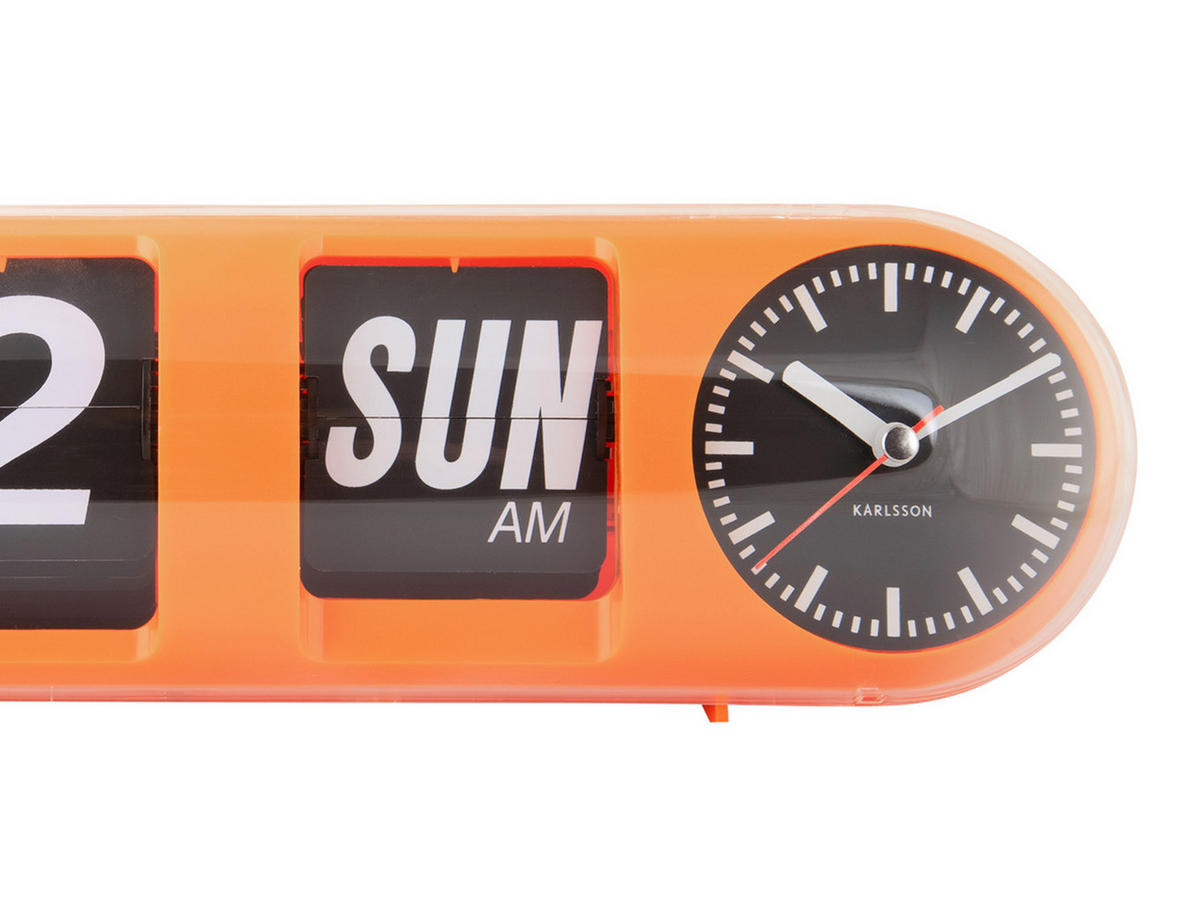 WANDUHR Tube Flip 38/10/13 cm - Orange, Kunststoff (10/13/38cm) - Karlsson