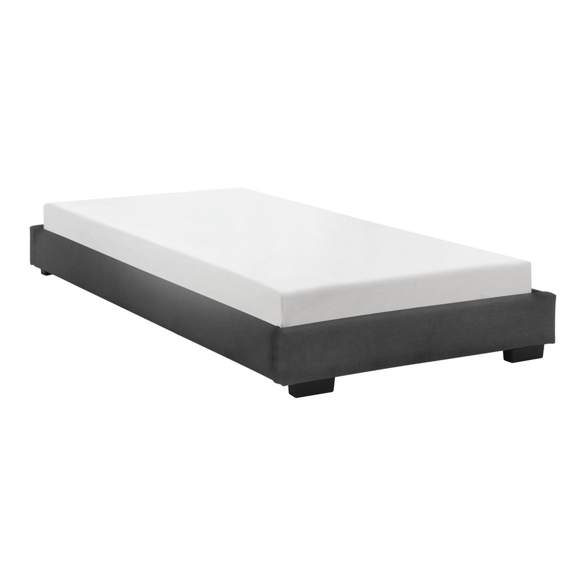 POLSTERBETT Masari - Schwarz, Textil (90/200cm) - Corium