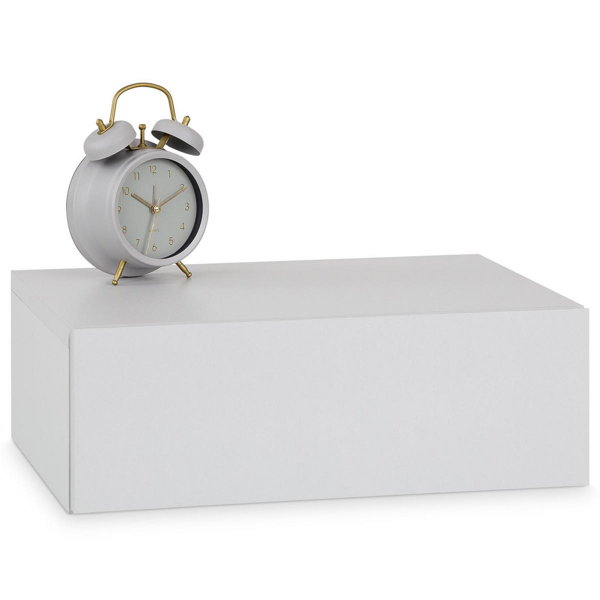 NACHTTISCH ANNE hängend - Hellgrau, Holzwerkstoff (42/14/30cm) - CARO-Möbel