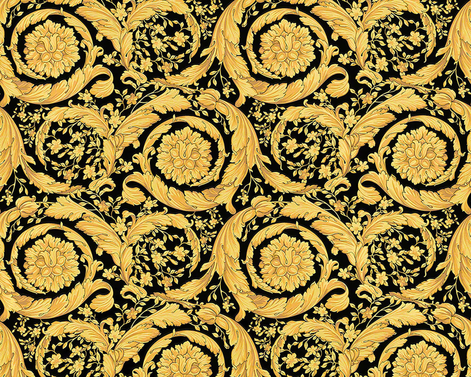 VLIESTAPETE 70/1005 cm - Goldfarben/Schwarz, Textil (70/1cm) - KUNSTLOFT