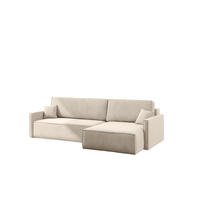 ECKSOFA Louis Salvador - Beige, Holzwerkstoff/Textil (250/142cm) - Fun Möbel