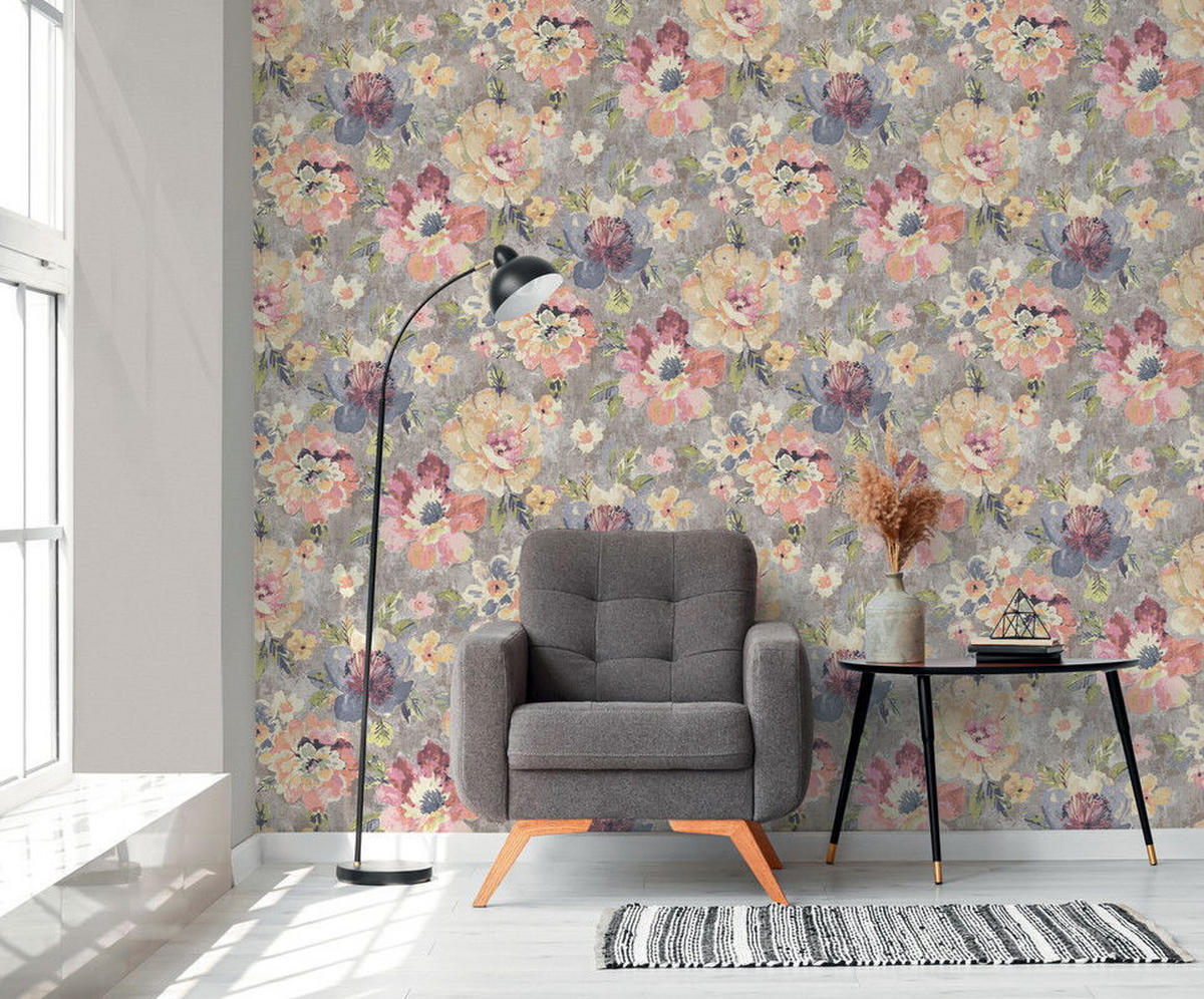 VLIESTAPETE Grau 53/1005 cm - Grau, Textil (53/1cm) - KUNSTLOFT